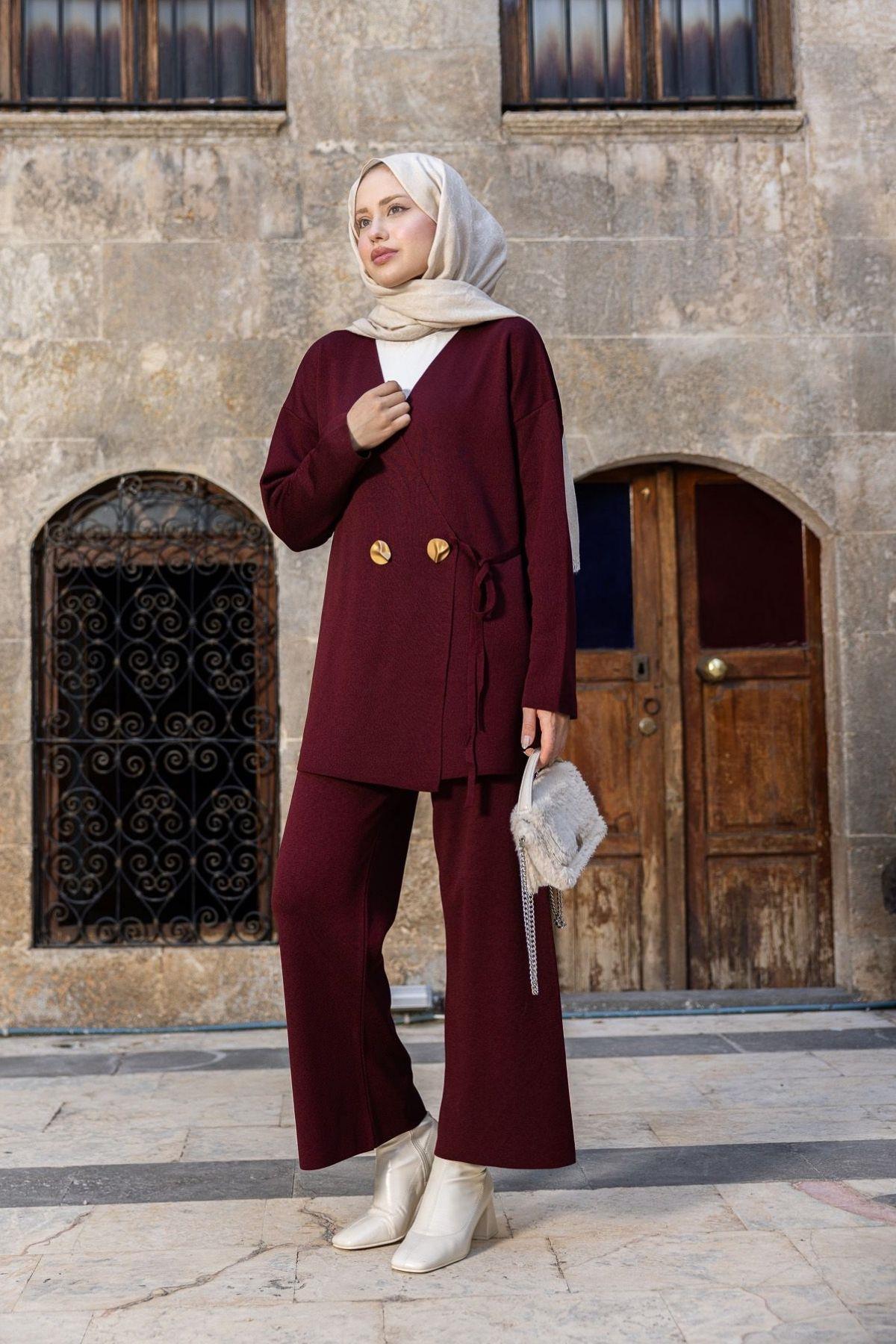 Lyon Merserize Takım Bordo, Fiyatları Lyon Merserize Takım Bordo- Haza Moda 