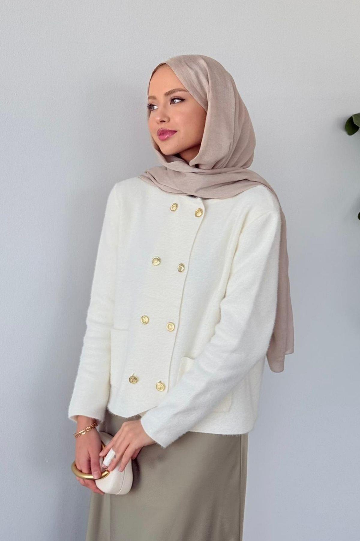 Madam Angora Hırka Ekru, Fiyatları Madam Angora Hırka Ekru Haza Moda 