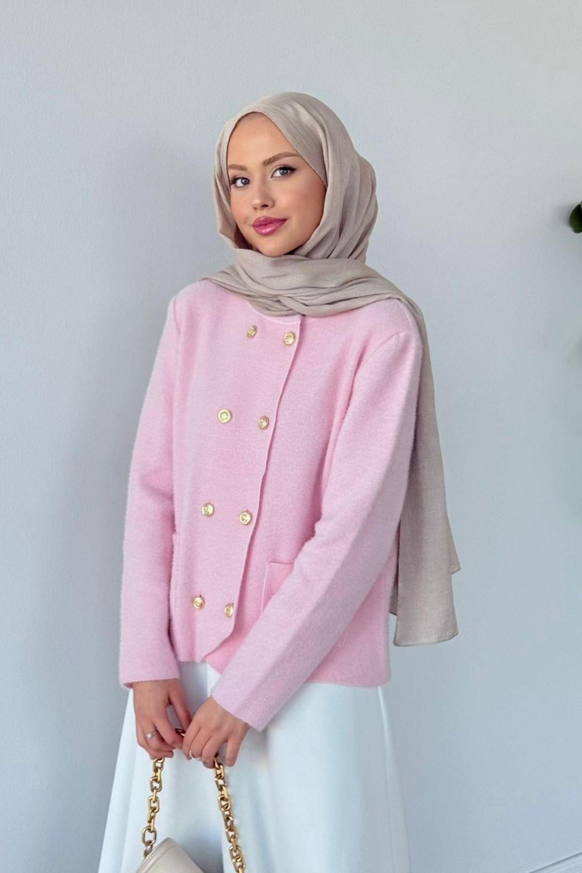 Madam Angora Hırka Pembe, Fiyatları Madam Angora Hırka Pembe Haza Moda 