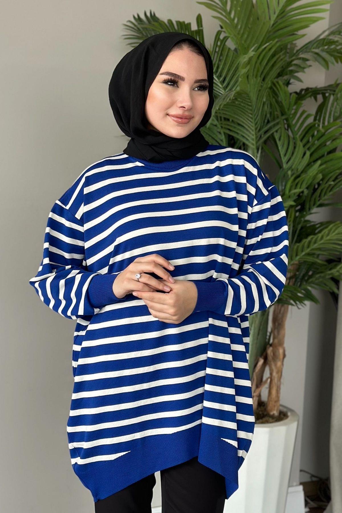 Merserize Çizgili Tunik Saks, Fiyatları 