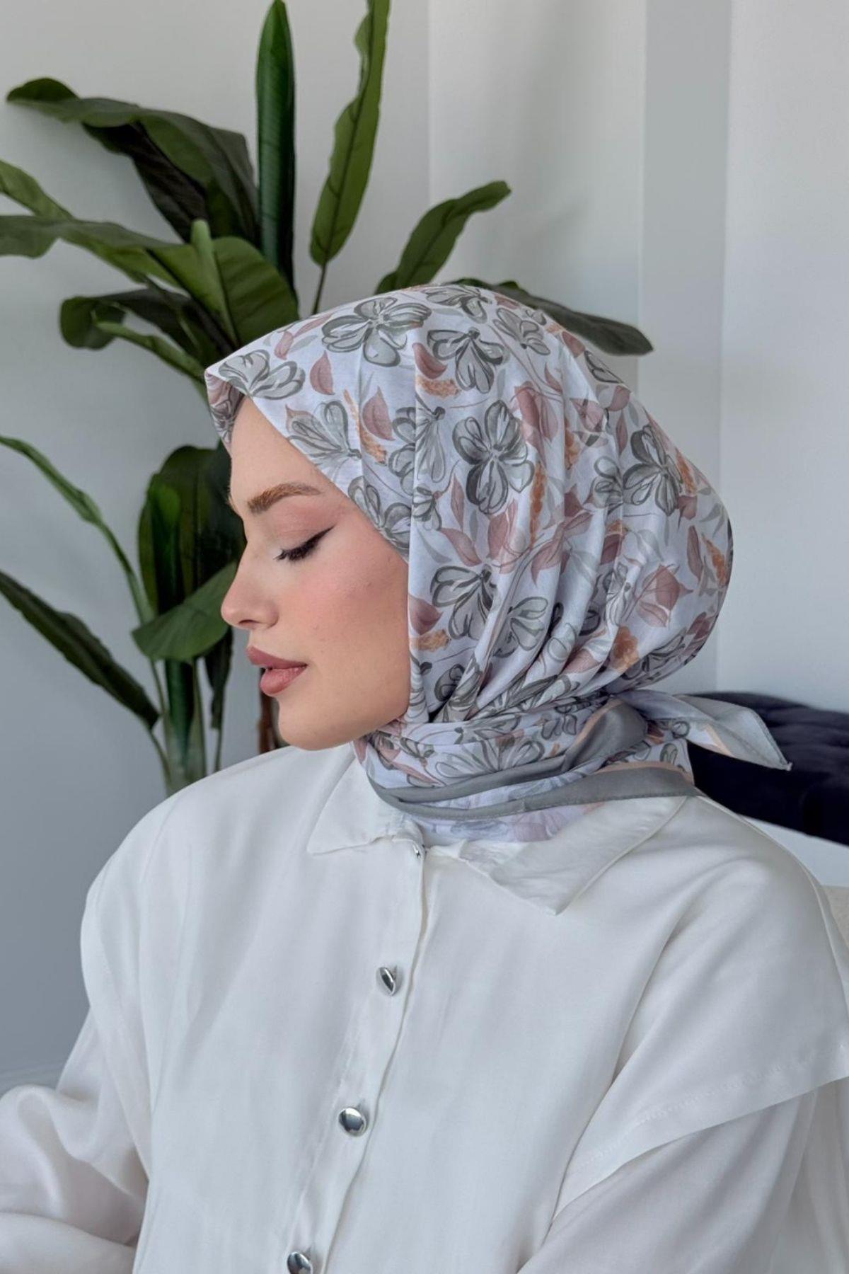 Meva Soft Eşarp Gri, Fiyatları Meva Soft Eşarp Gri- Haza Moda 