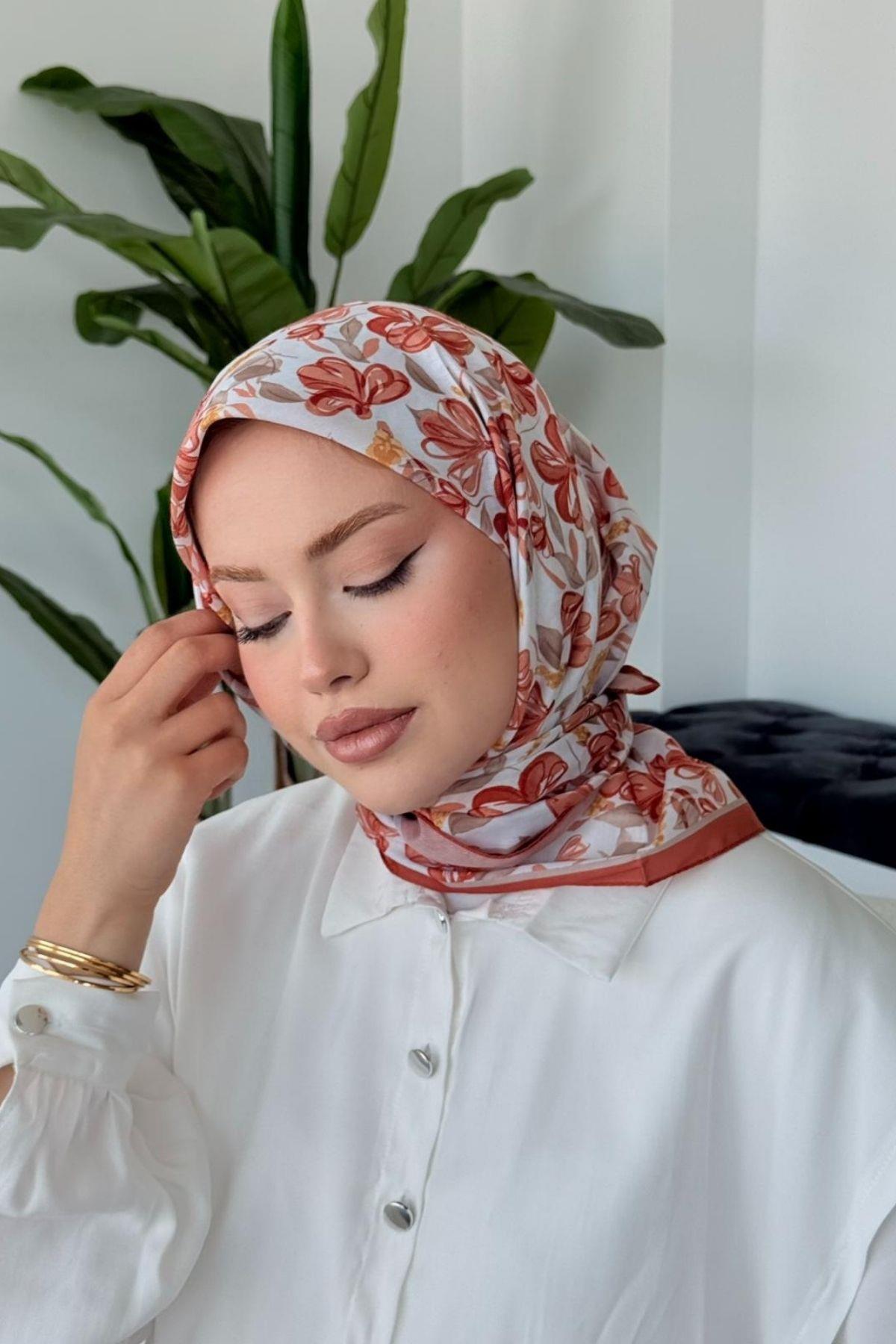 Meva Soft Eşarp Turuncu, Fiyatları Meva Soft Eşarp Turuncu- Haza Moda 
