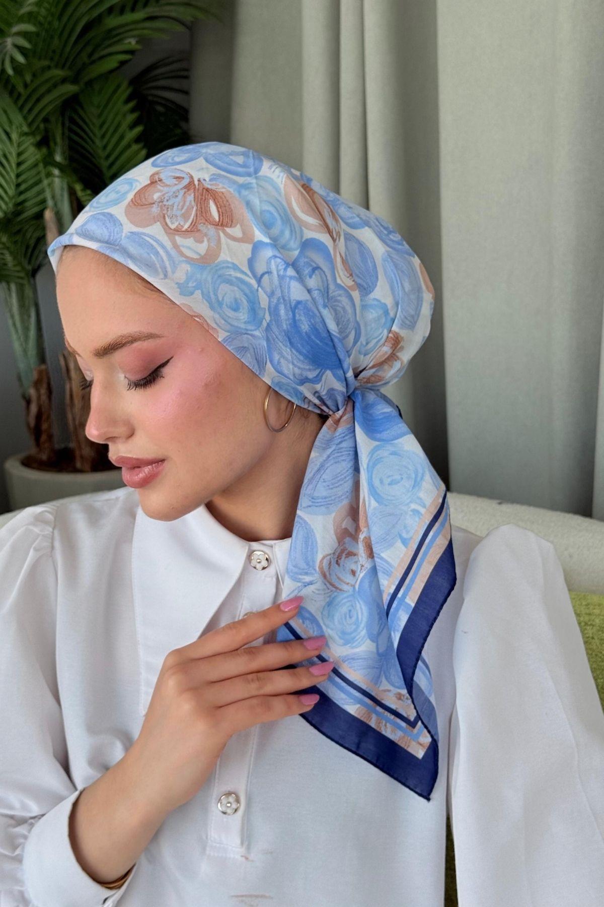 Mira Soft Eşarp Lacivert, Fiyatları Mira Soft Eşarp Lacivert- Haza Moda 