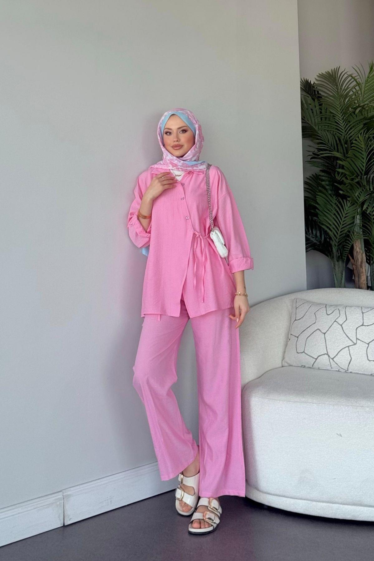 Müslin Takım Pembe, Fiyatları Müslin Takım Sarı- Haza Moda