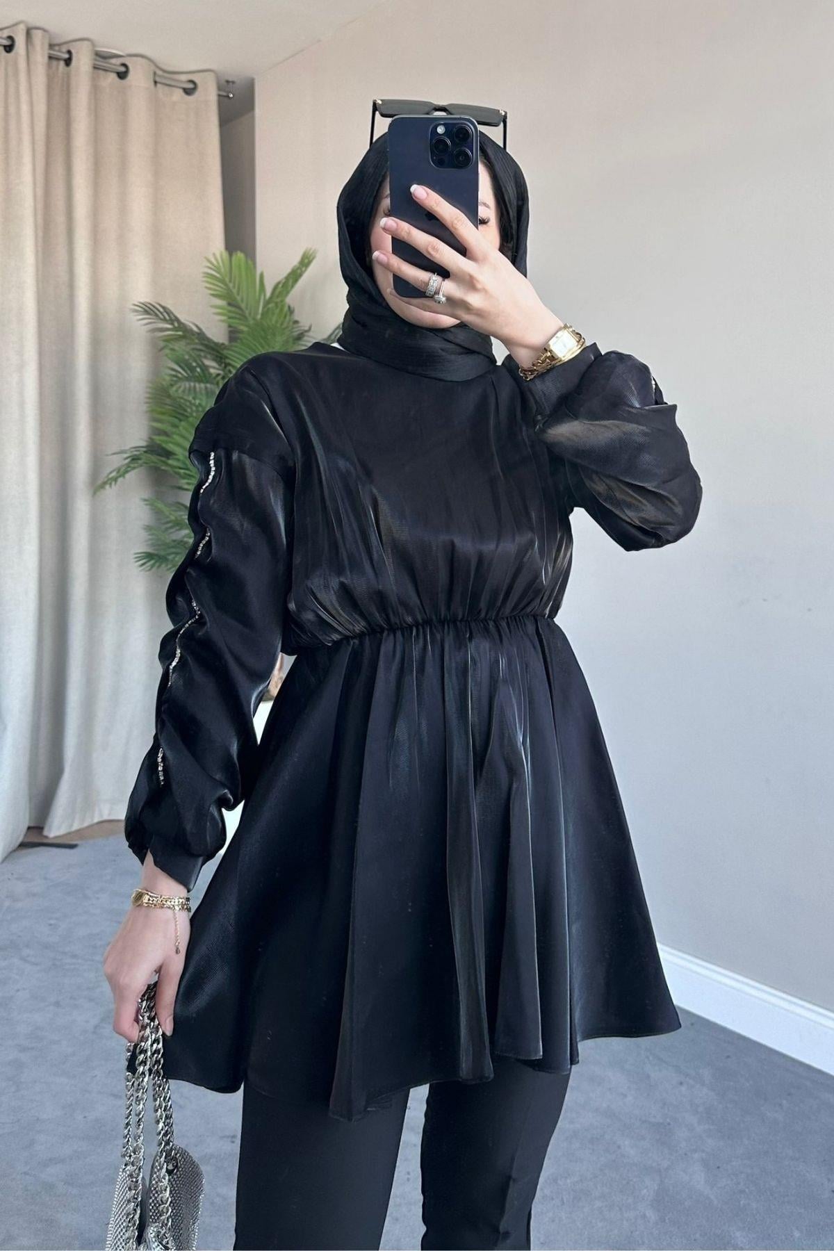 Nilda Tafta Tunik Siyah, Fiyatları 