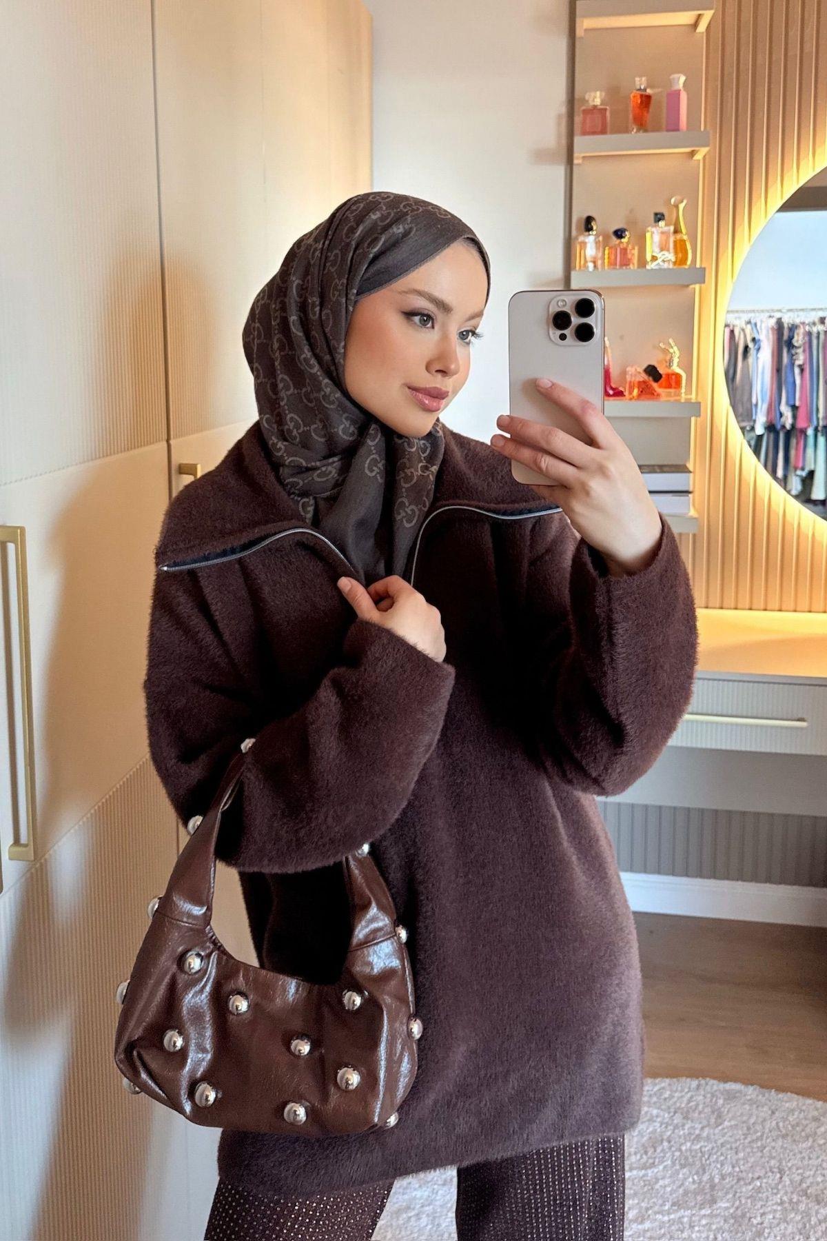 Niobe Angora Salaş Kazak Acıkahve, Fiyatları 