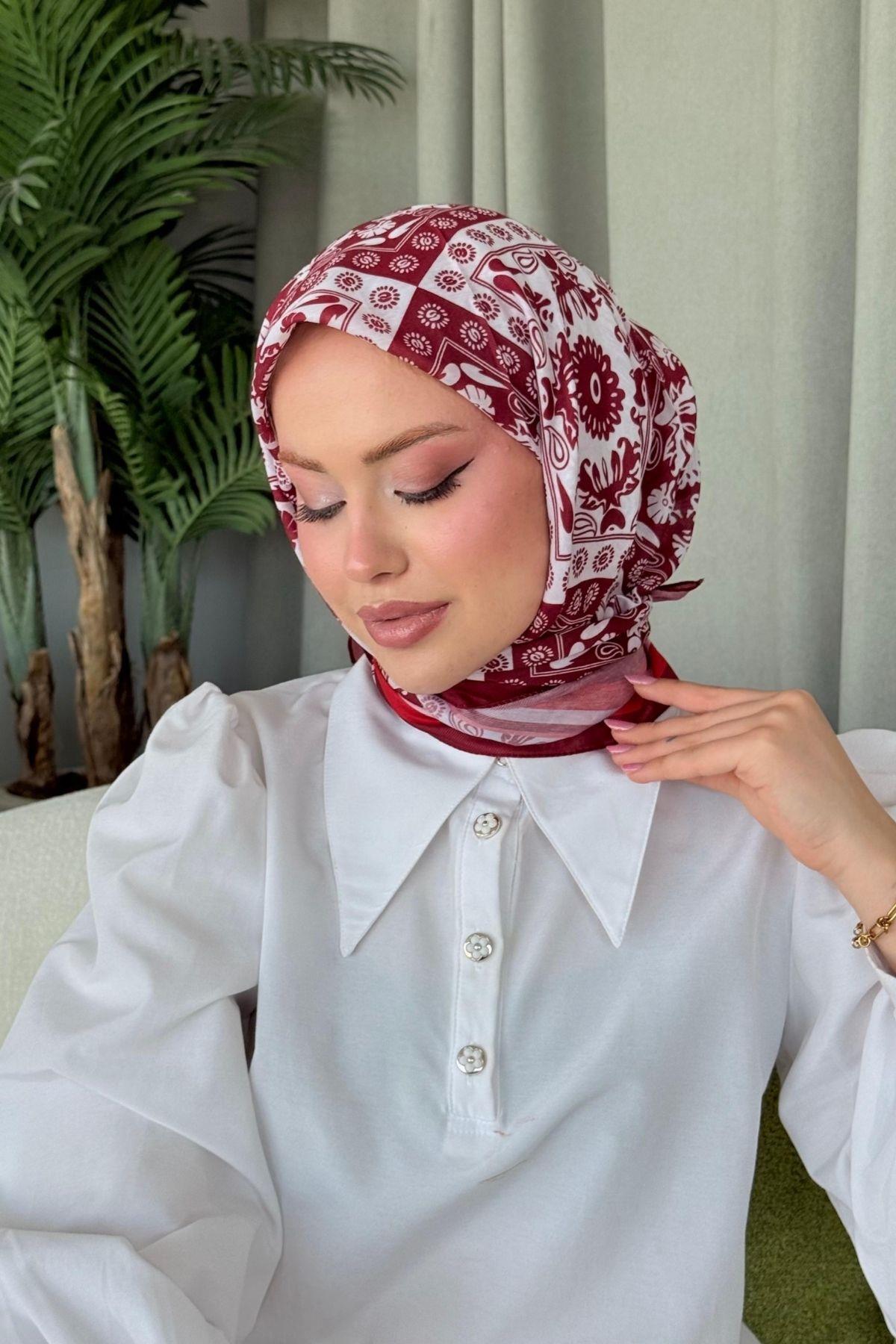 Nisa Soft Eşarp Kırmızı, Fiyatları Nisa Soft Eşarp Kırmızı- Haza Moda 