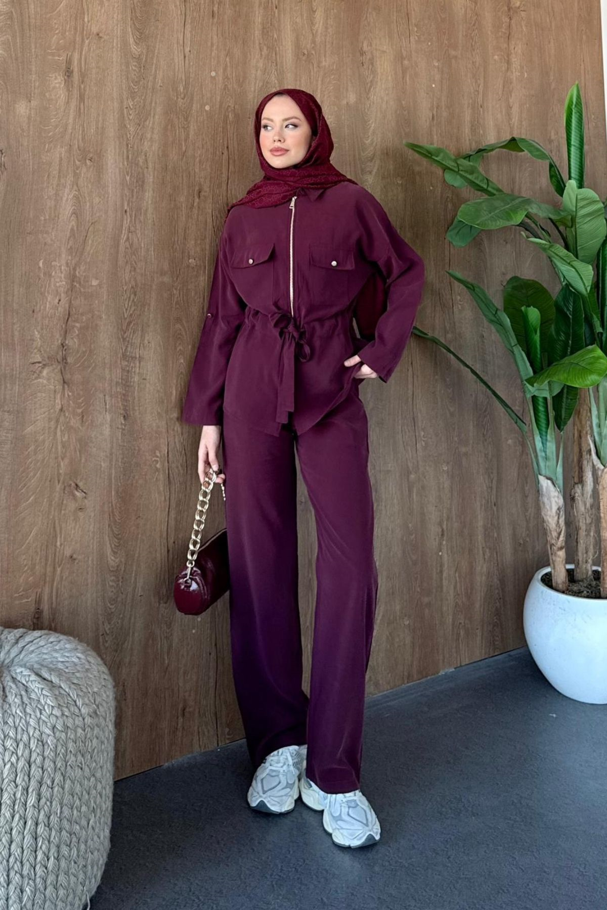 Noel Fermuarlı Modal Takım Bordo, Fiyatları 