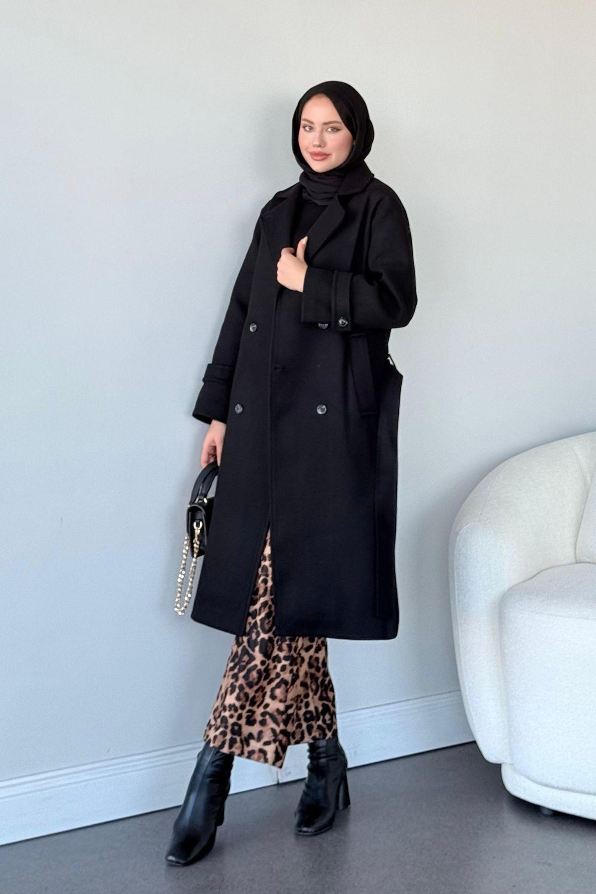 Paris Kaşe Kaban Siyah, Fiyatları 