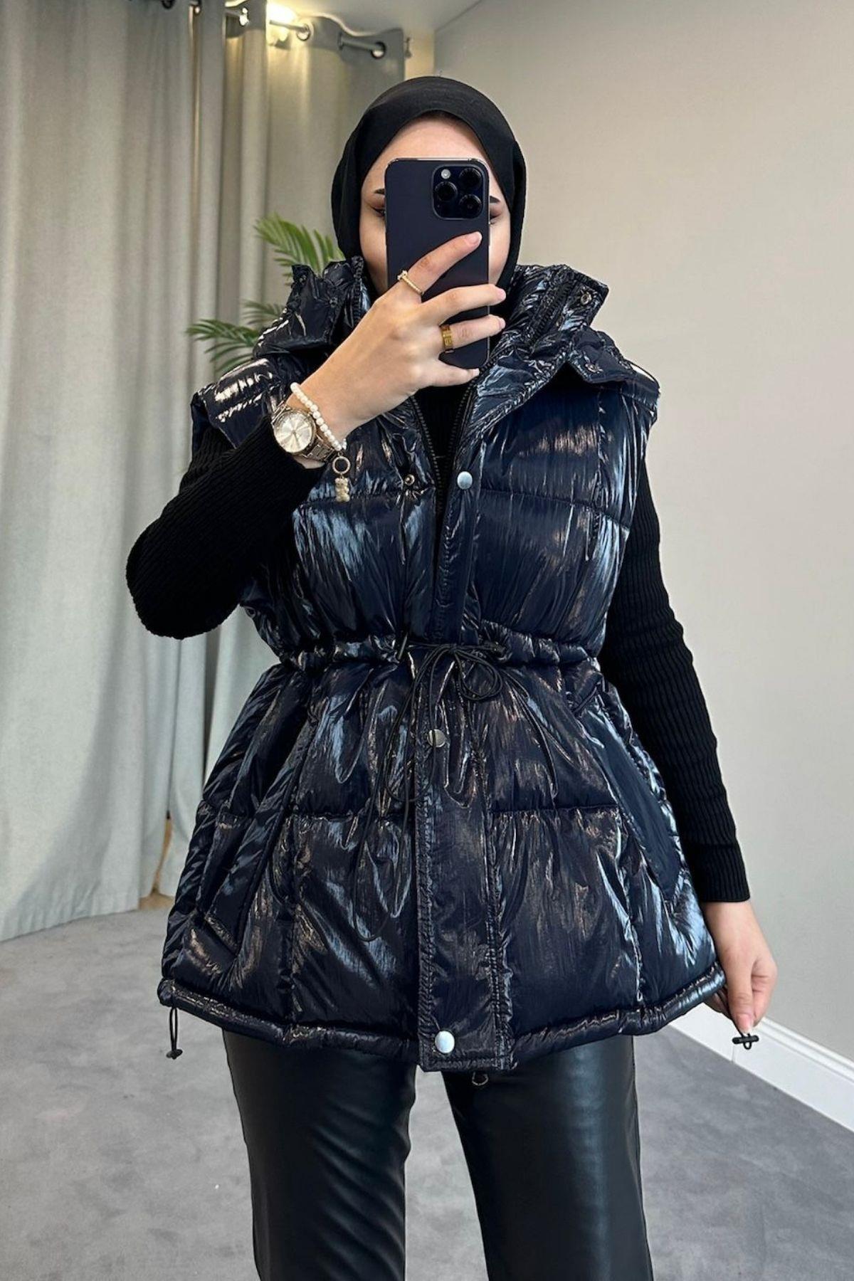 Parlak Muadil Yelek Lacivert, Fiyatları 