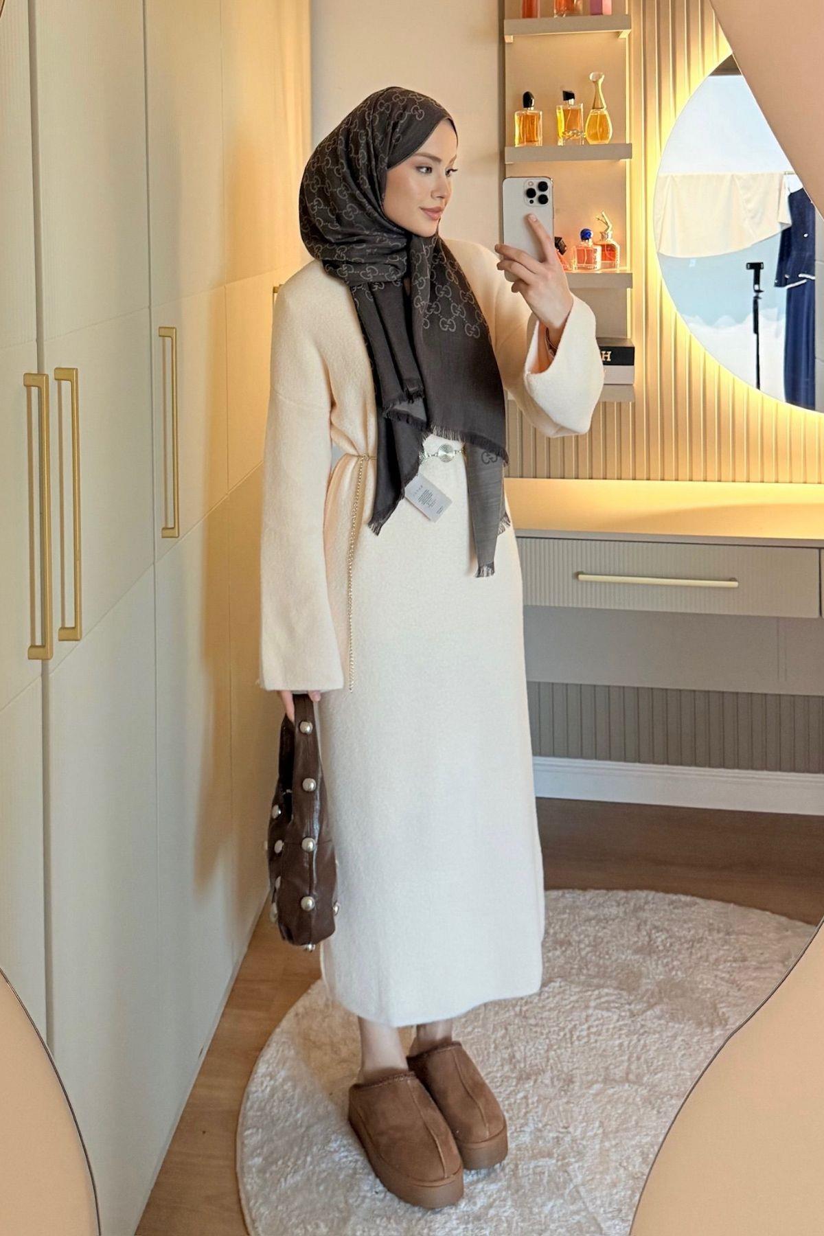 Pinterest Yumoş Elbise Ekru, Fiyatları Pinterest Yumoş Elbise Ekru| Haza Moda
