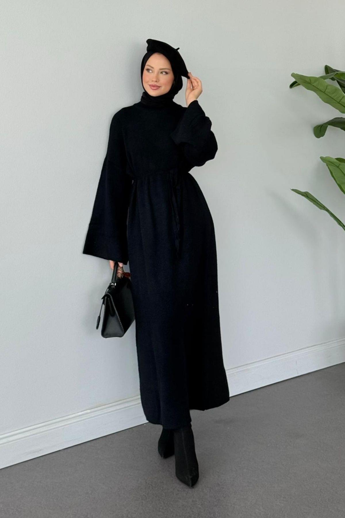 Pinterest Yumoş Elbise Siyah, Fiyatları Pinterest Yumoş Elbise Siyah- Haza Moda