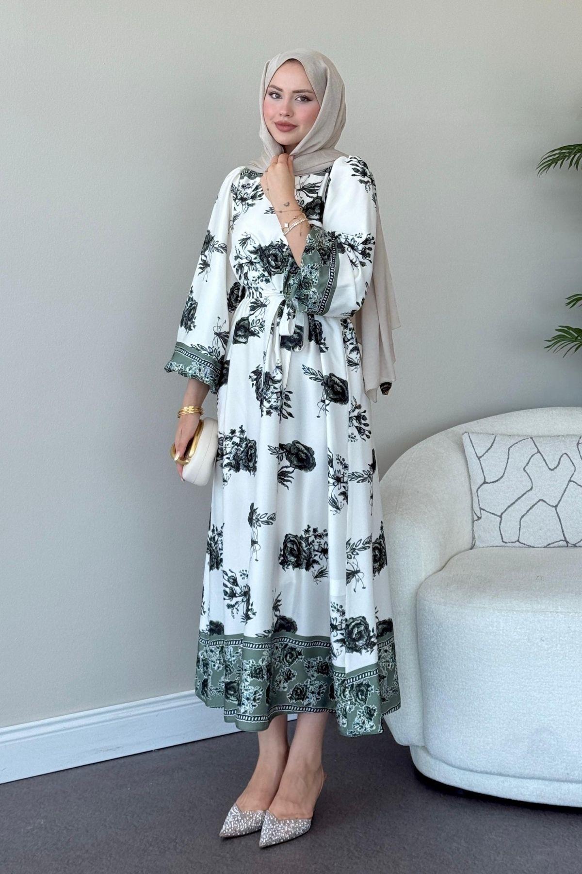 Reyhan Elbise Haki, Fiyatları Reyhan Elbise Haki- Haza Moda