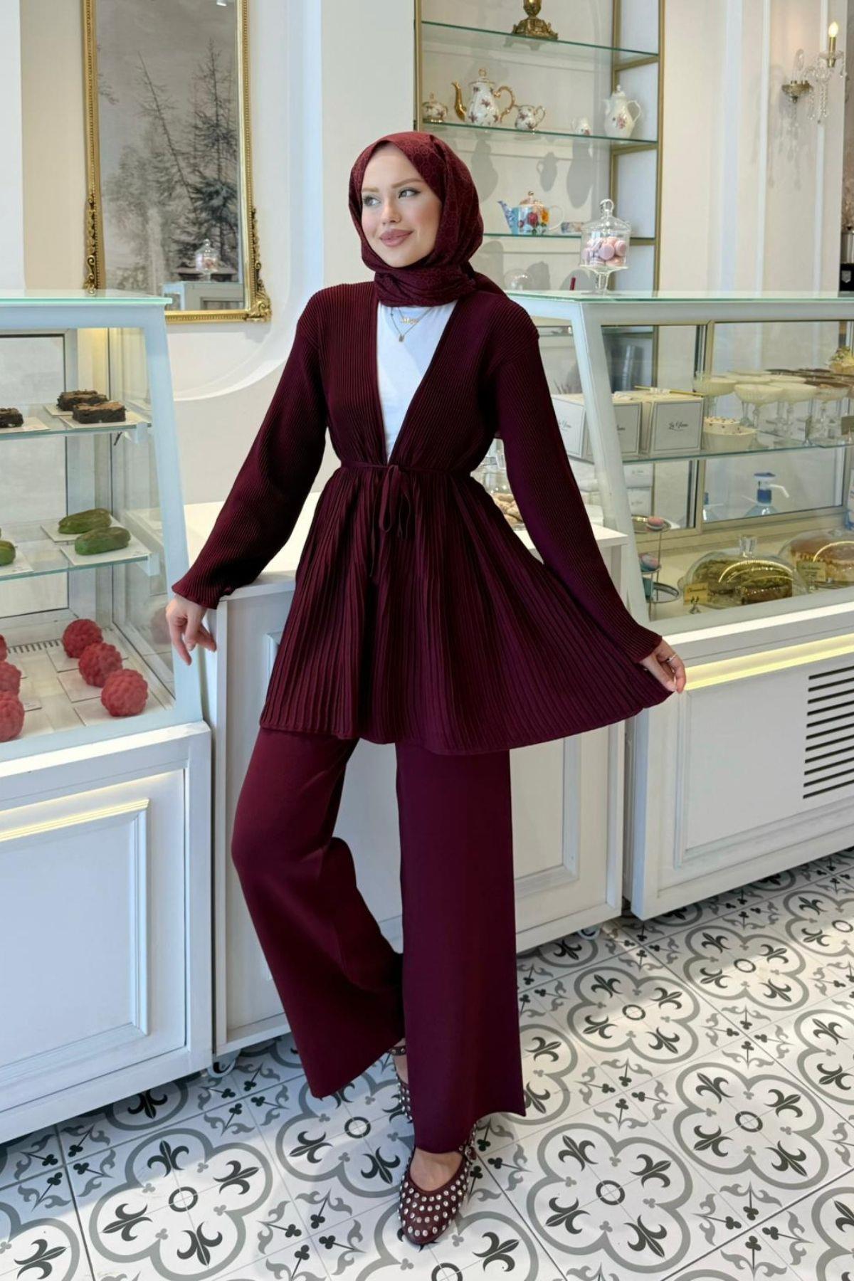 Rio Merserize Pantolonu Takım Bordo, Fiyatları Rio Merserize Pantolonu Takım Bordo- Haza Moda 