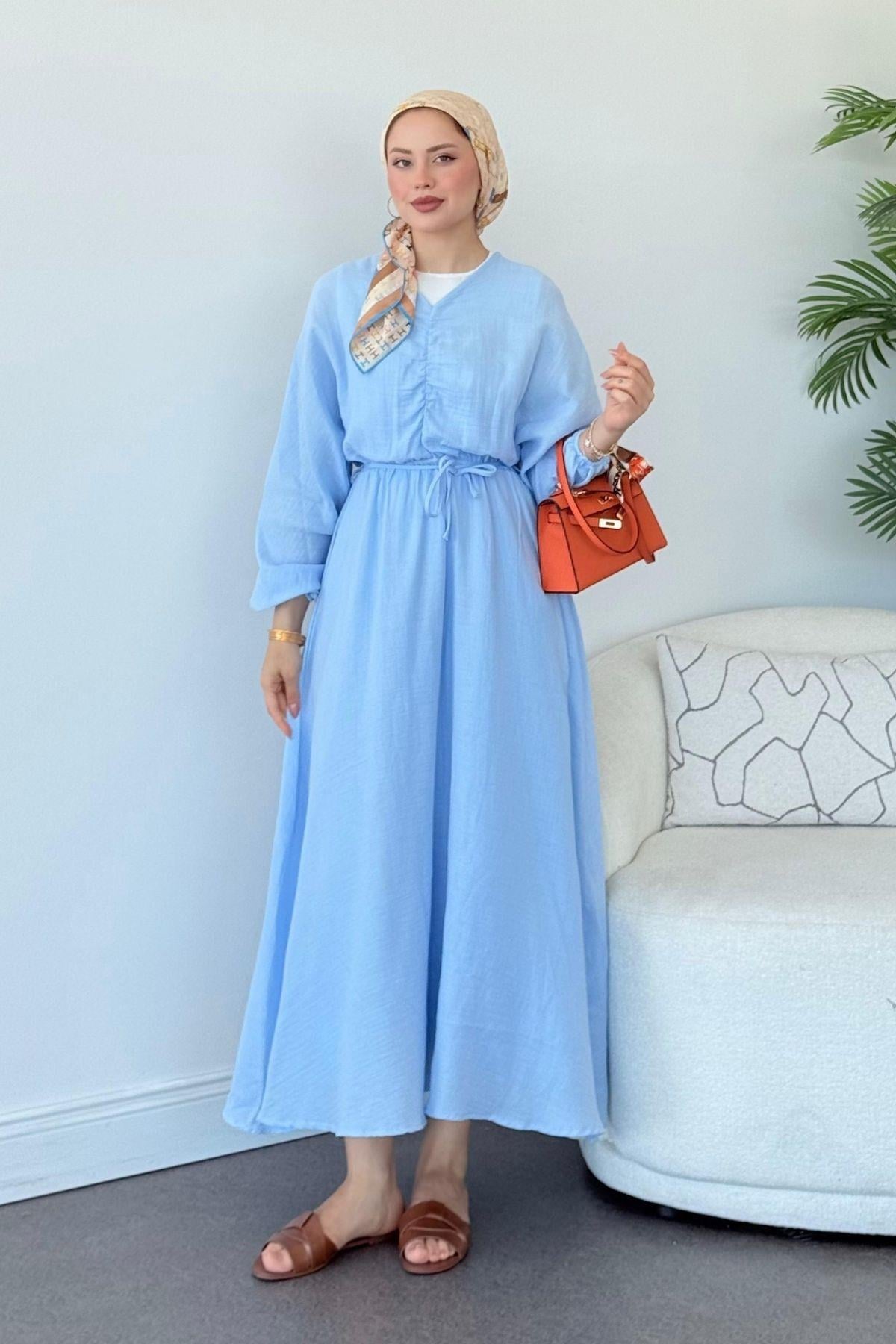 Risal Elbise Bebe Mavi, Fiyatları Risal Elbise Bebe Mavi- Haza Moda