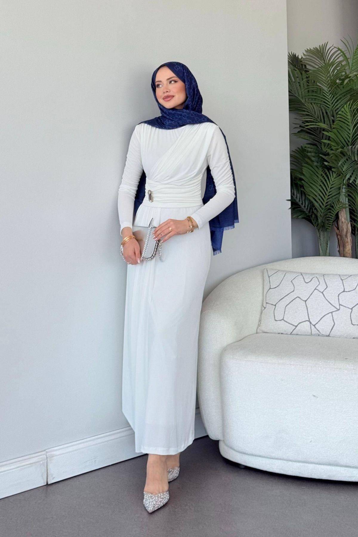 Rixsos Sandy Elbise Beyaz, Fiyatları Rixsos Sandy Elbise Beyaz- Haza Moda