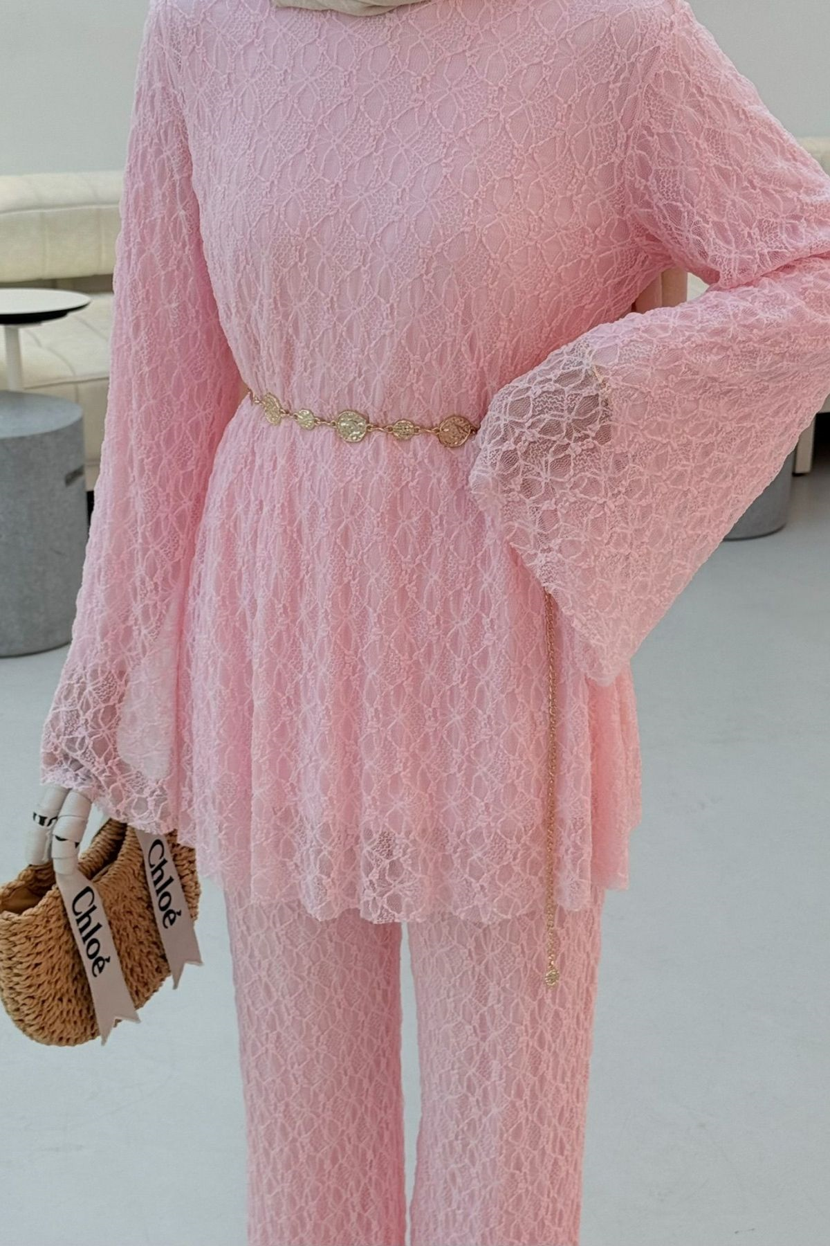 Rüya Dantelli Takım Pembe, Fiyatları Rüya Dantelli Takım Pembe | Haza Moda
