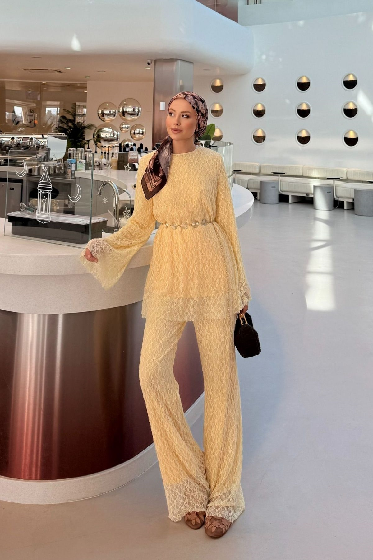Rüya Dantelli Takım Sarı, Fiyatları Rüya Dantelli Takım Sarı| Haza Moda