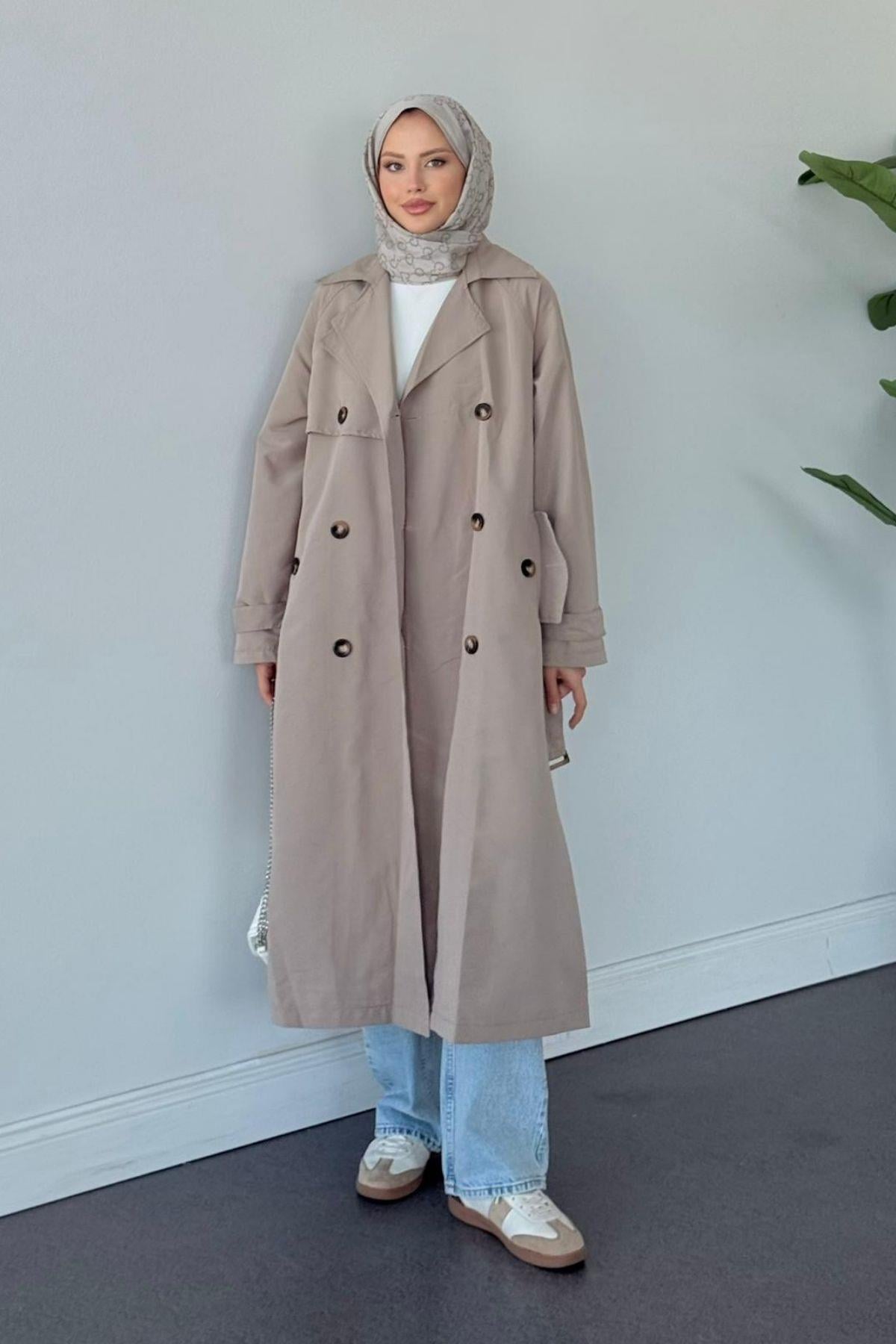 Rüzgarlık Trençkot Vizon , Fiyatları Rüzgarlık Trençkot Vizon- Haza Moda 
