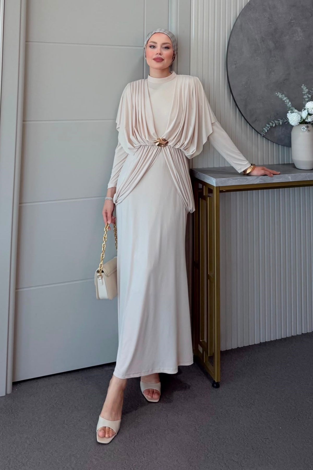 Sandy Lotus Elbise Bej, Fiyatları 