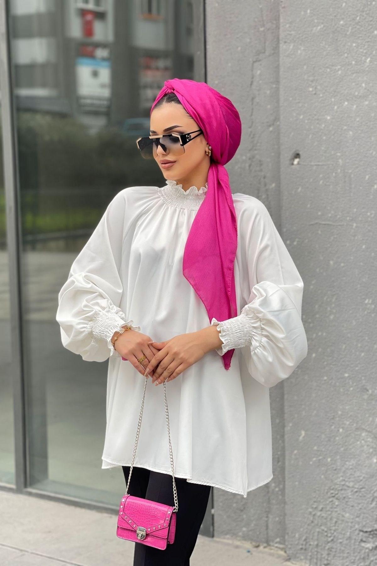 قميص تصميم الساتان إكرو