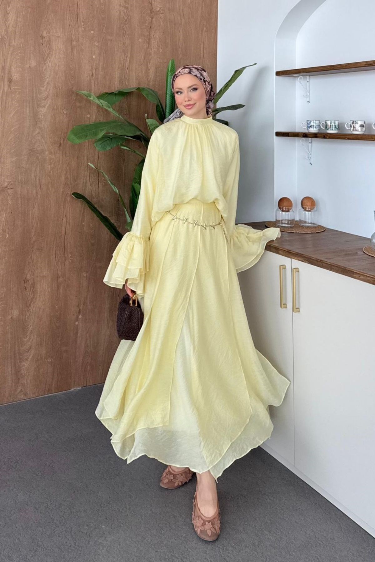 Selma Fırfır Takım Sarı, Fiyatları 