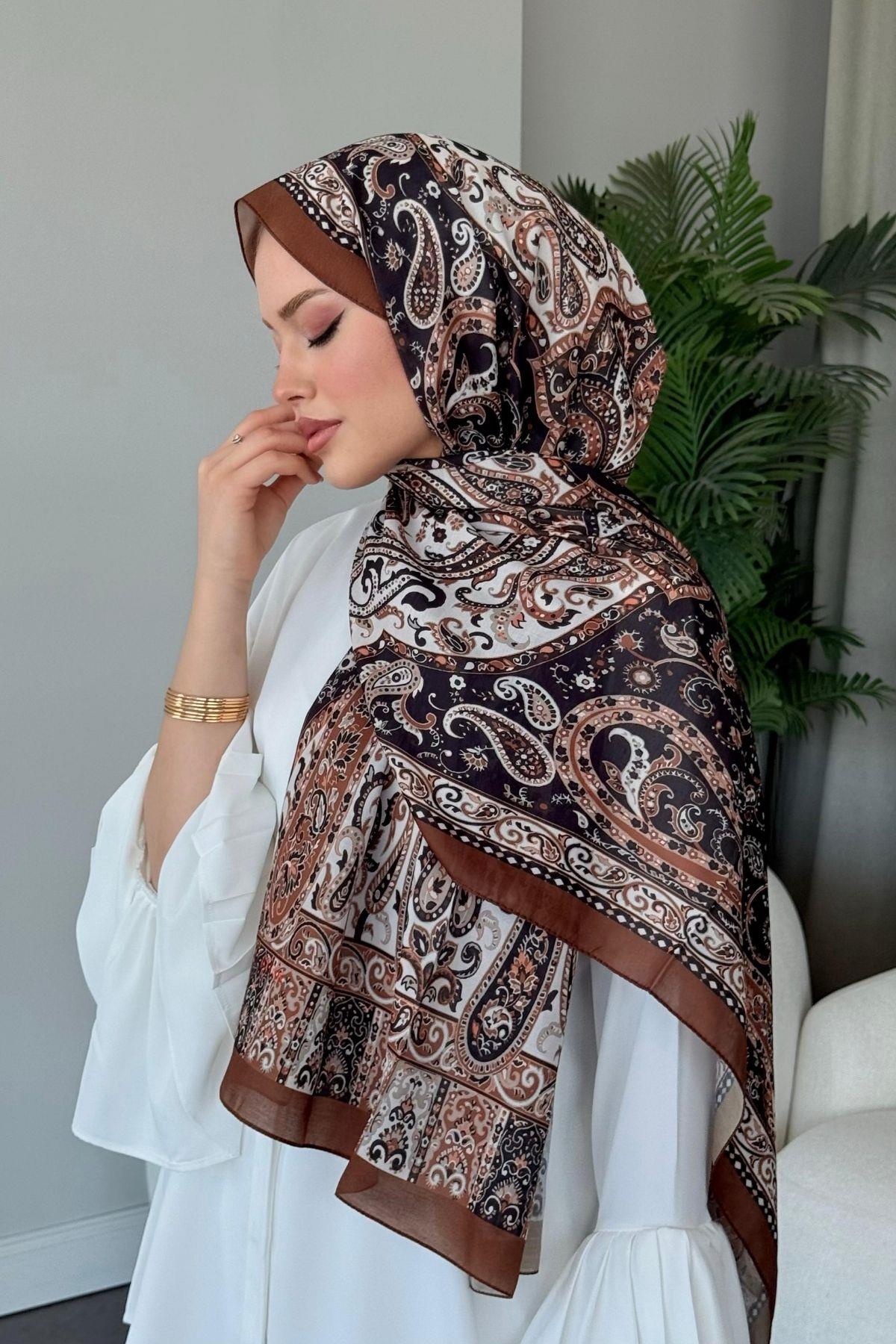 Sinyor Etnik Desen Şal Bakır, Fiyatları Sinyor Etnik Desen Şal Bakır- Haza Moda 