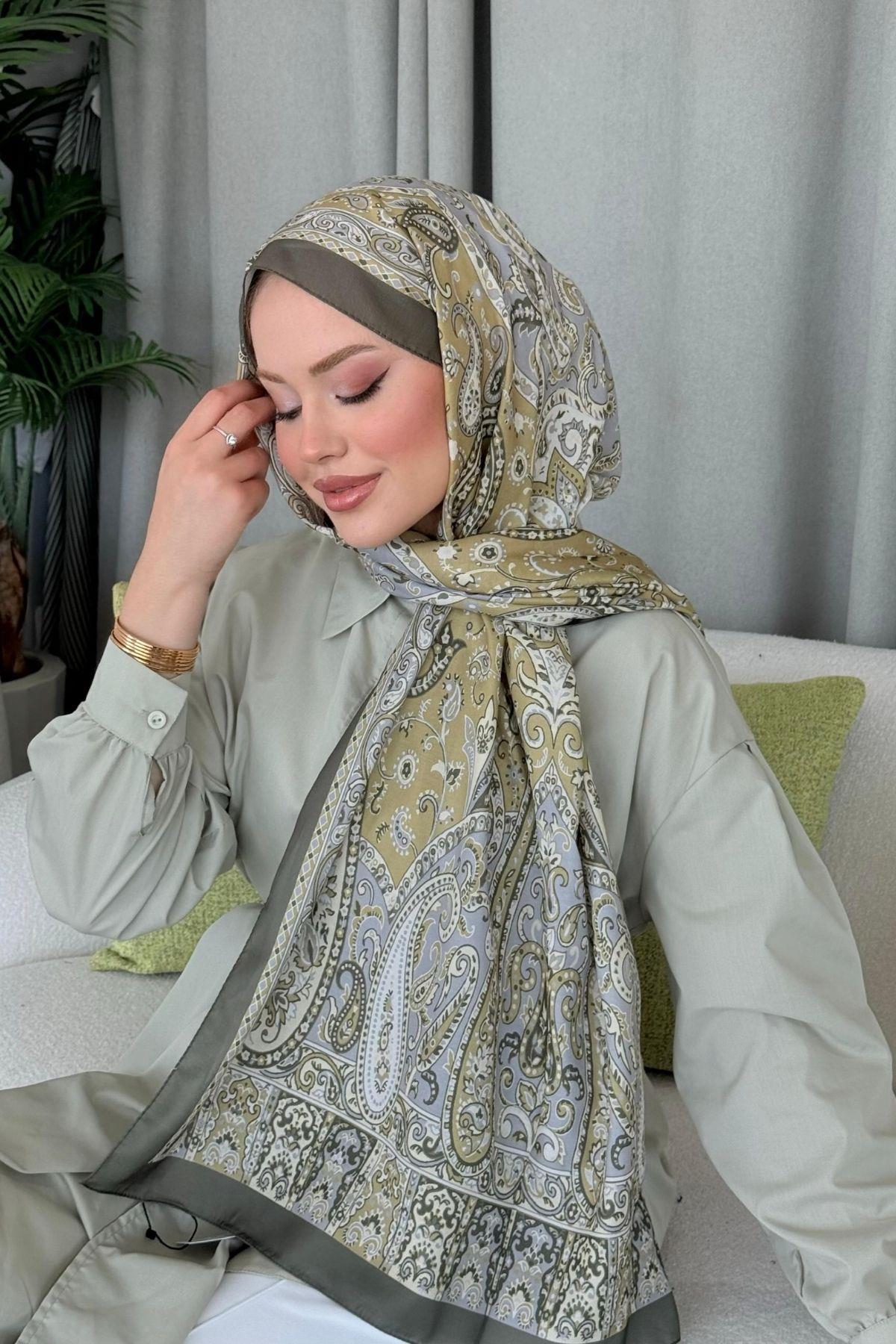 Sinyor Etnik Desen Şal Mint, Fiyatları Sinyor Etnik Desen Şal Mint- Haza Moda 