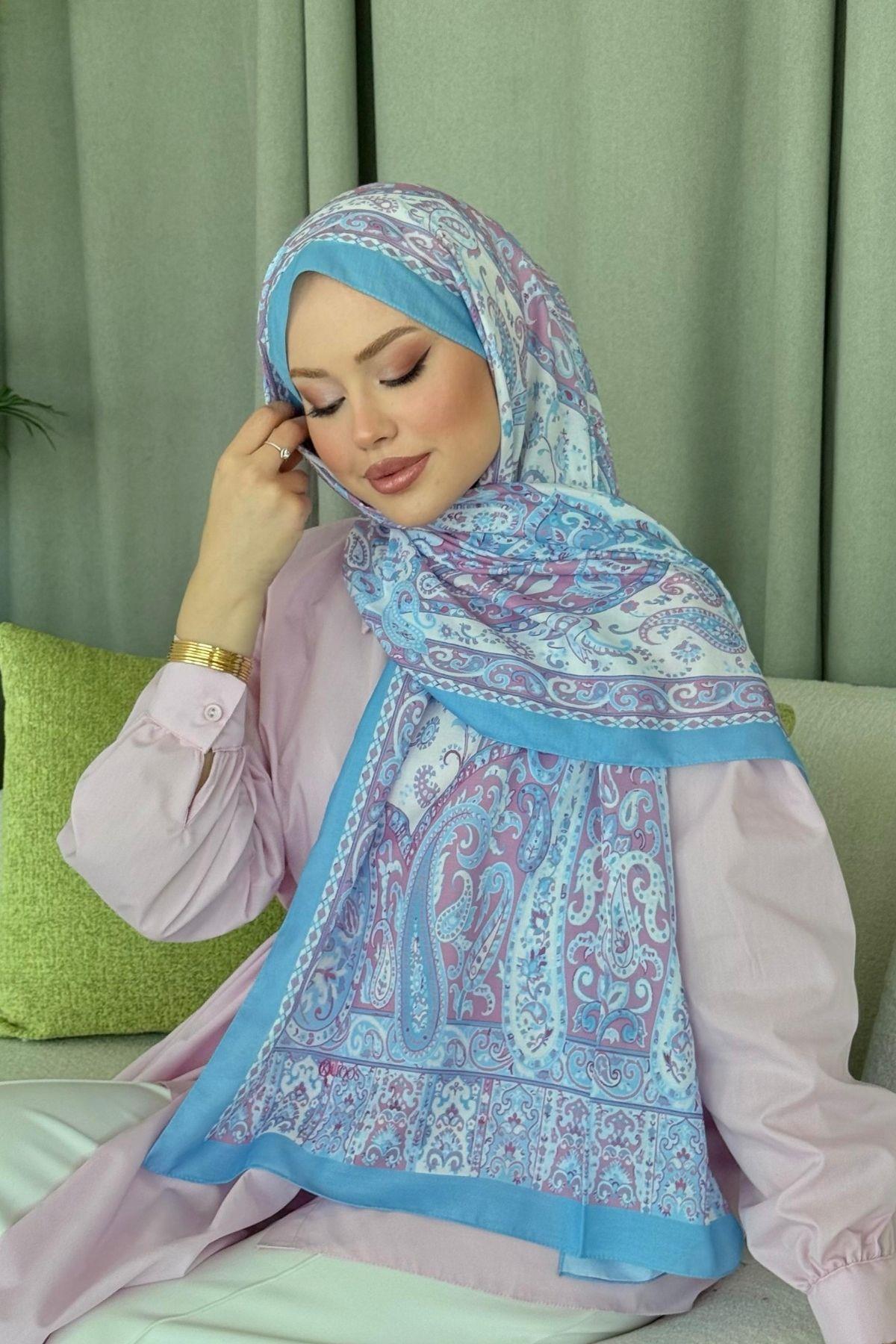 Sinyor Etnik Desen Şal Pembe, Fiyatları Sinyor Etnik Desen Şal Pembe - Haza Moda 