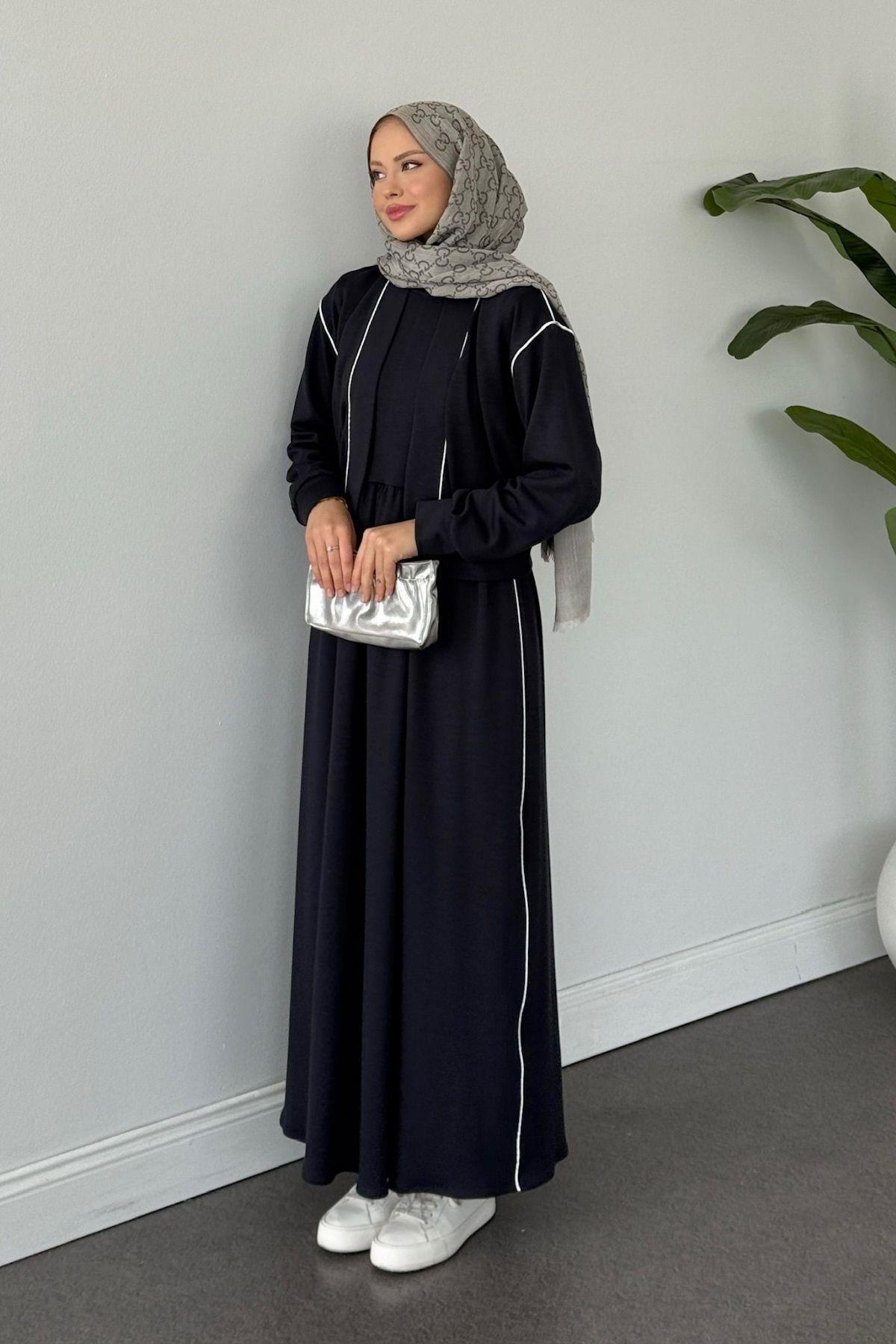 Syon Jileli Pamuklu Elbise Füme , Fiyatları Syon Jileli Pamuklu Elbise Füme Haza Moda 