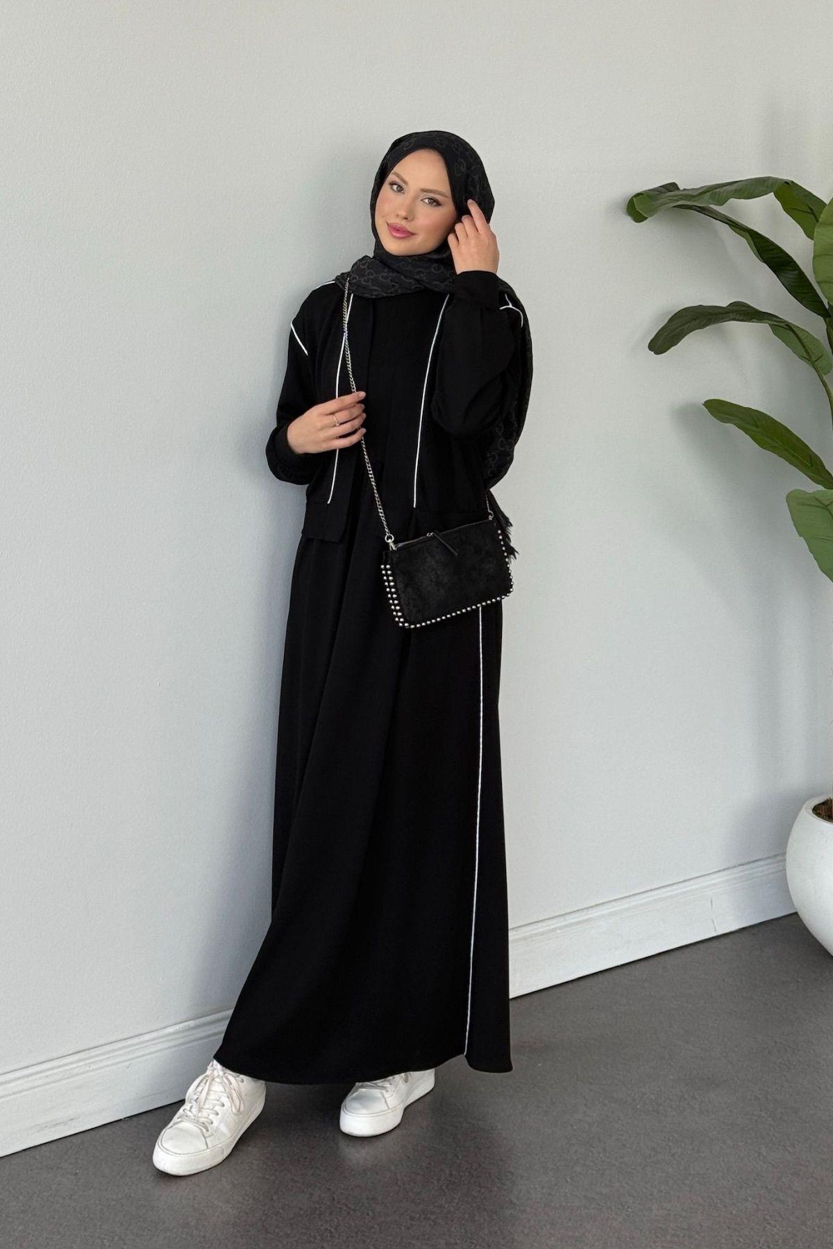 Syon Jileli Pamuklu Elbise Siyah, Fiyatları Syon Jileli Pamuklu Elbise Siyah Haza Moda 