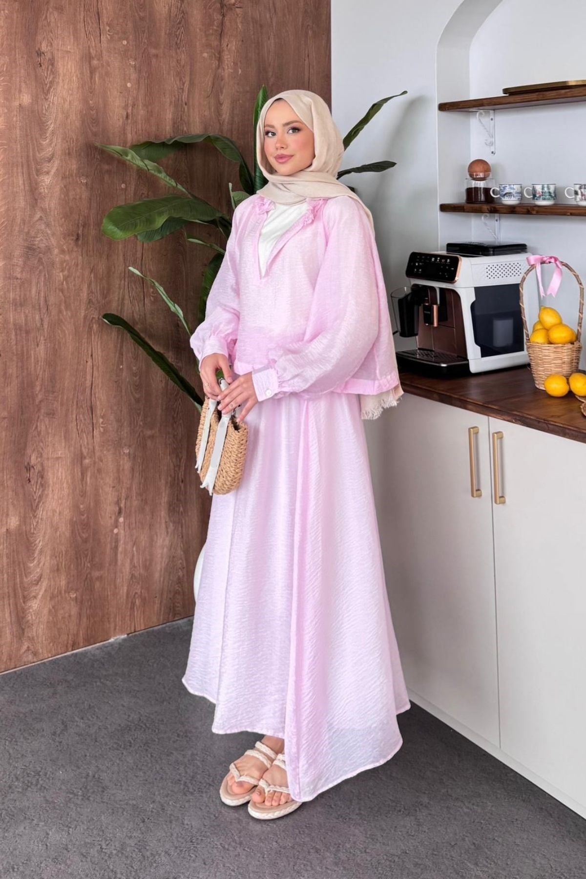 Tensel Etekli Takım Pembe, Fiyatları Tensel Etekli Takım Pembe | Haza Moda