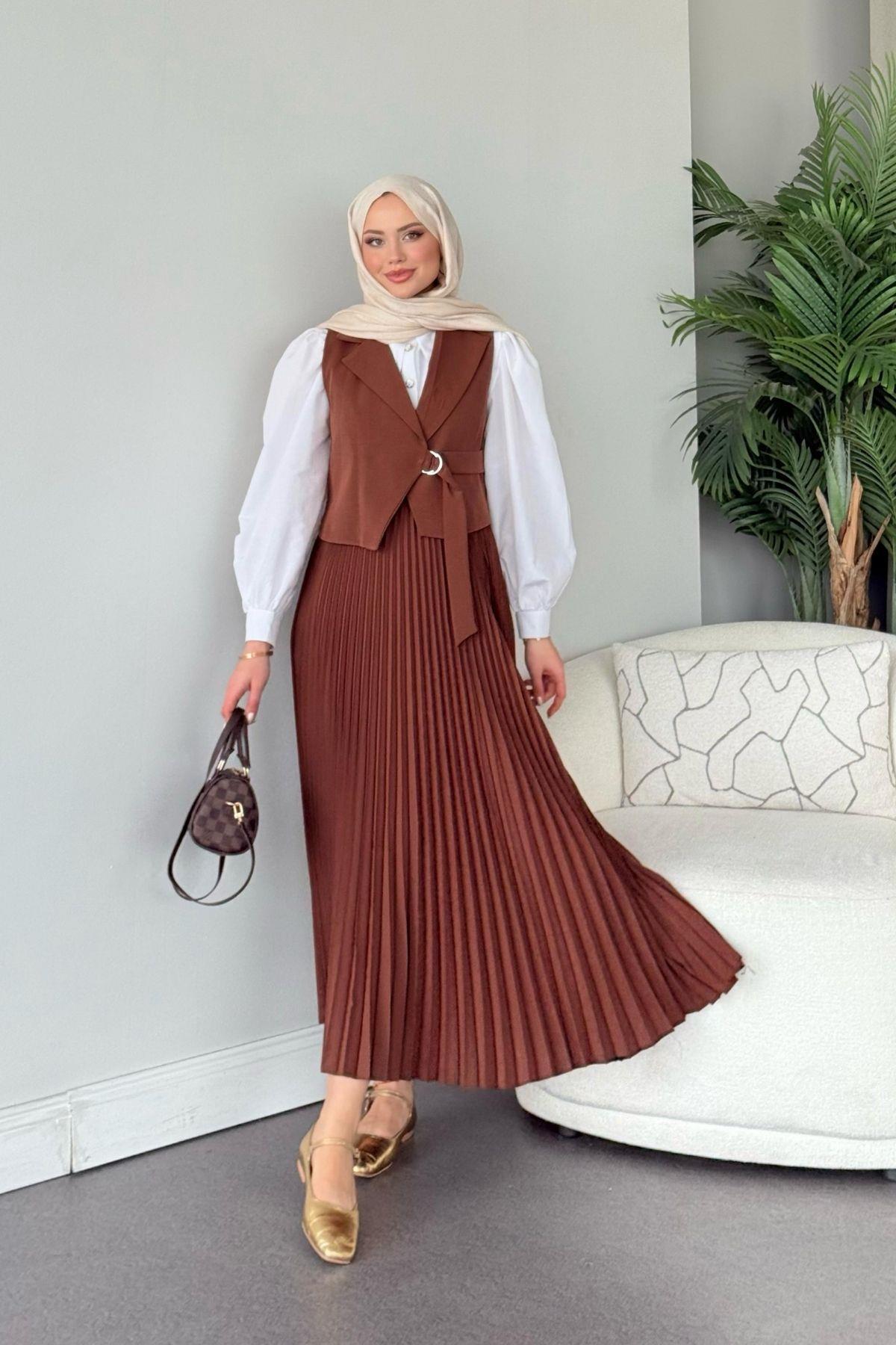 Tuana Etekli Takım Kahve, Fiyatları Tuana Etekli Takım Kahve- Haza Moda 