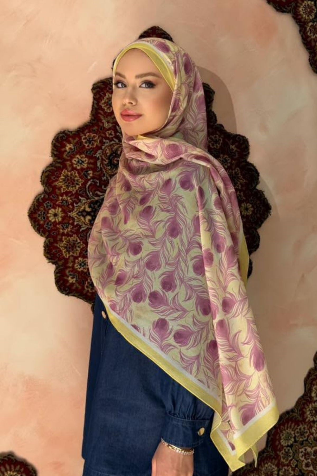Tüy Desenli Şal Pembe, Fiyatları 