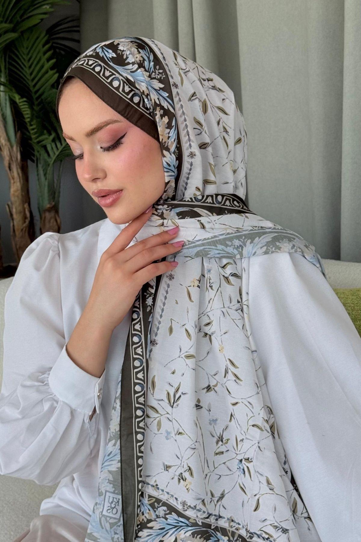 Yaprak Dijital Etnik Şal Siyah, Fiyatları Yaprak Dijital Etnik Şal Siyah- Haza Moda 