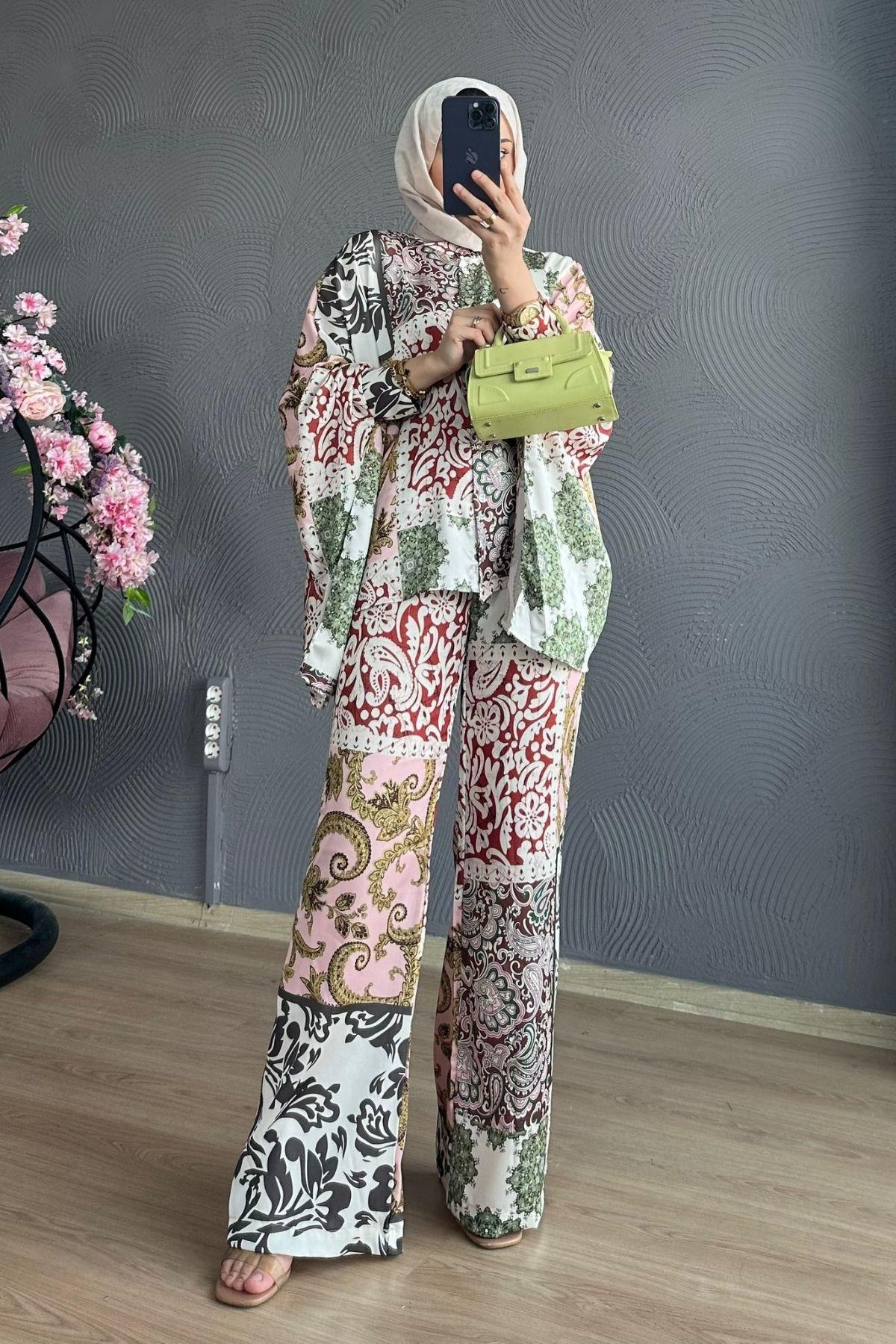 Yarasa Model Kimono Takım  Yeşil, Fiyatları 