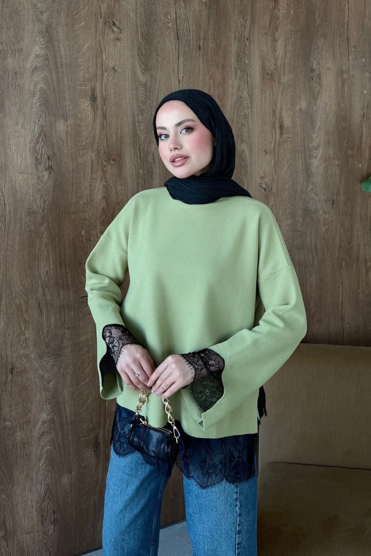 Zerafet Danteli Tunik Mint, Fiyatları Zerafet Danteli Tunik Mint| Haza Moda