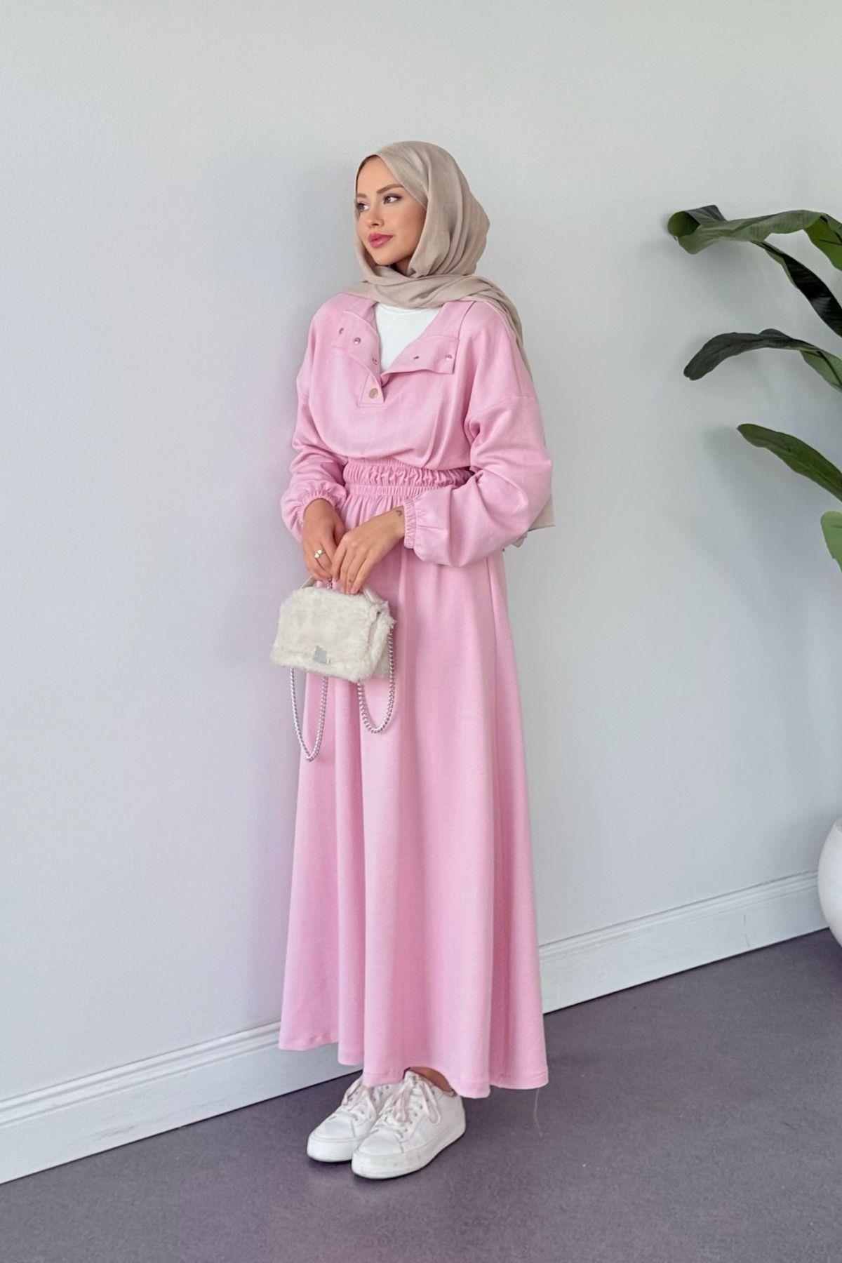 Zeus Pamuklu Elbise Pembe, Fiyatları Zeus Pamuklu Elbise Pembe - Haza Moda