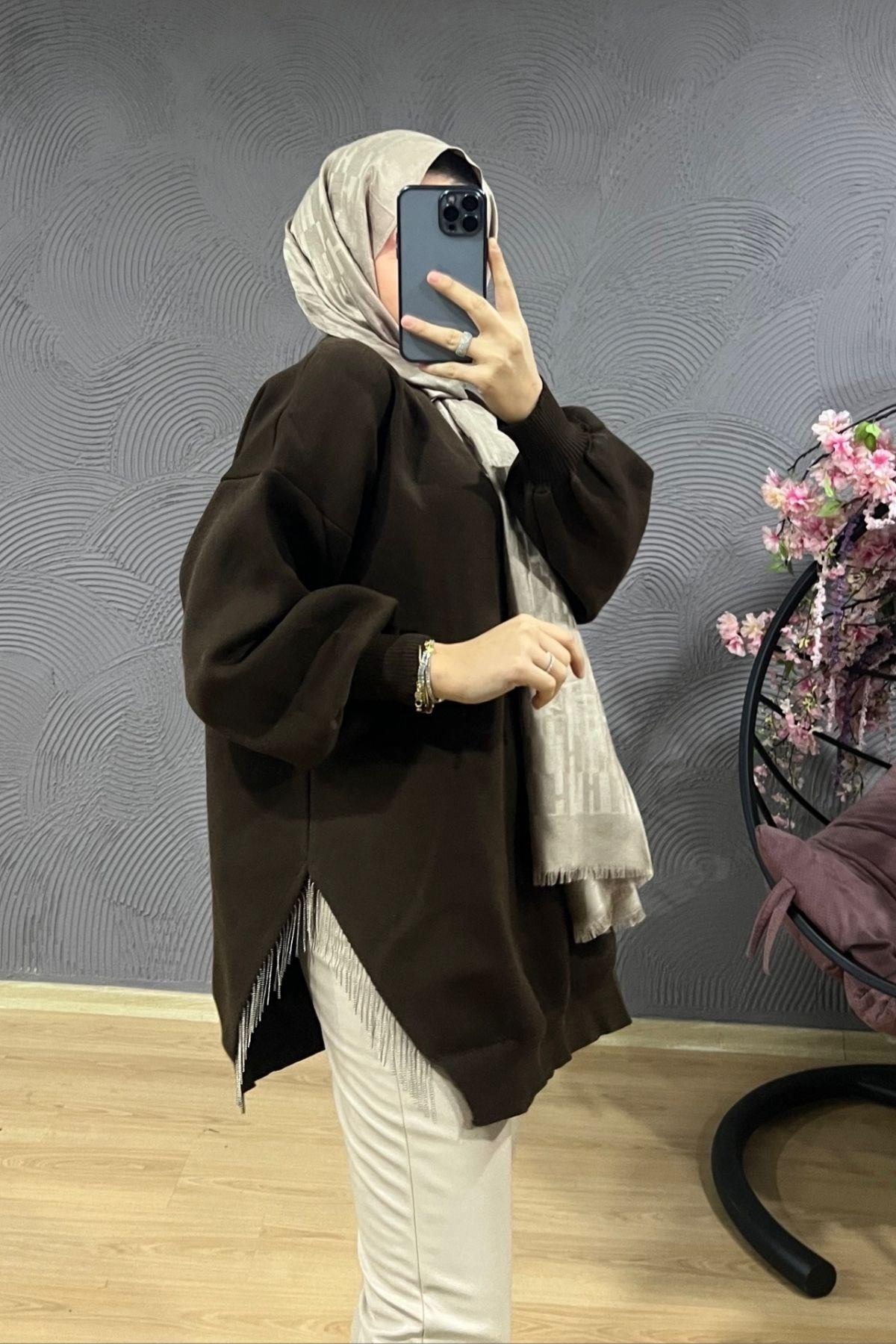 سترة تريكو سلسلة Acıkahve