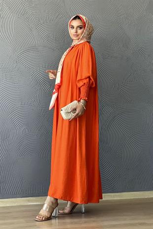 Gipeli Elbise Turuncu