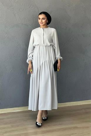 Leydi Airobin Elbise-GRİ, Fiyatları Katkat Cotton Elbise-PEMBE – Haza Moda | Tesettür Giyim 
