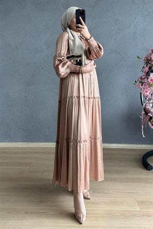 Lilyum Elbise Camel