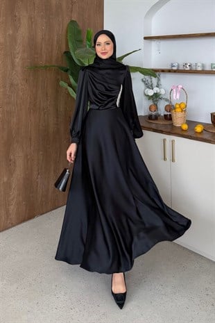 Mihrimah Saten Abiye Siyah, Fiyatları 