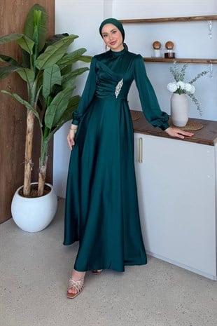 Mihrimah Saten Abiye Zümrüt, Fiyatları 