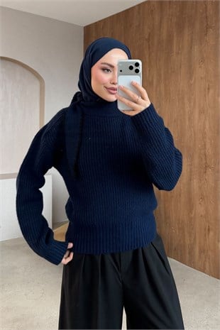 Nurella Fiyonk Detay Kazak Lacivert, Fiyatları 