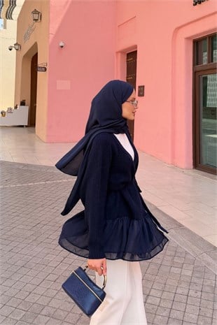 Şifon Detay Hırka Lacivert, Fiyatları 