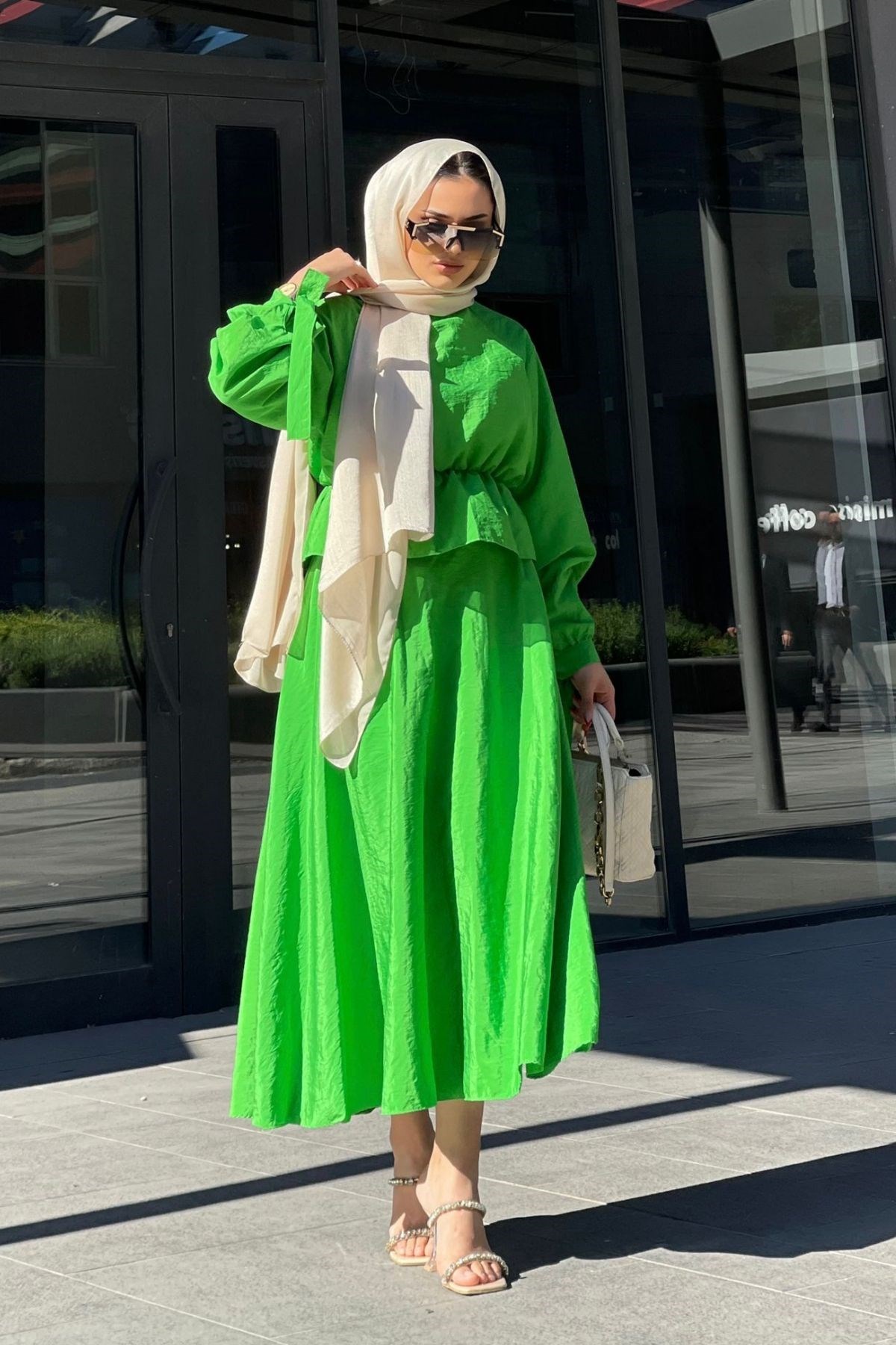 Helen Etekli Takım Benetton – Haza Moda | Tesettür Giyim
