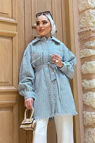 Mira Tüvit Ceket Bebemavi – Haza Moda | Tesettür Giyim