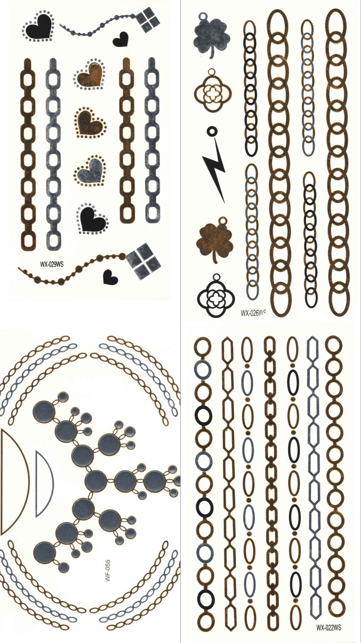 4 Lü Karma Geçici Dövme-1