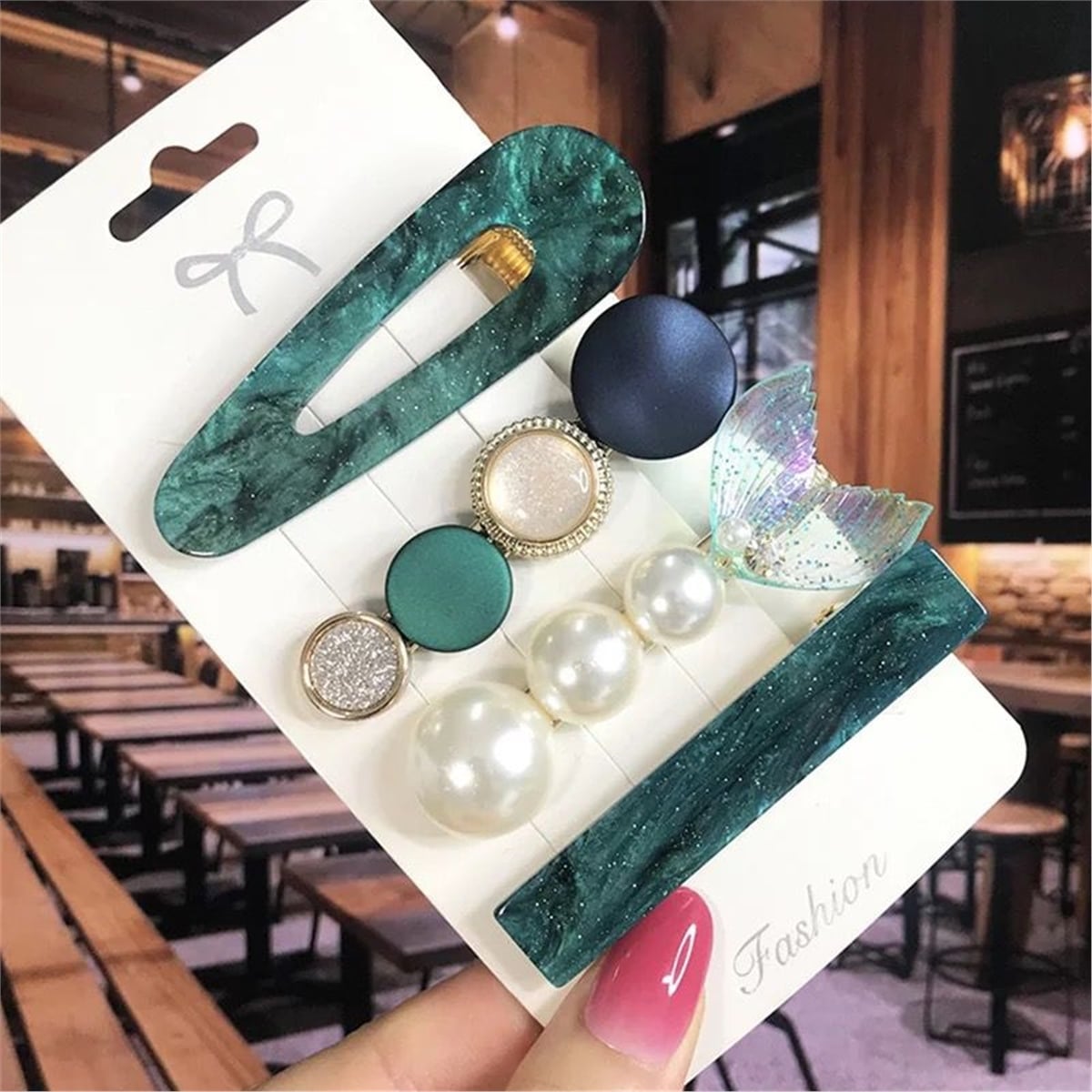 4 lü Yeşil Toka Seti